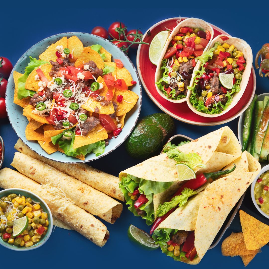 variety of mexican food dishes