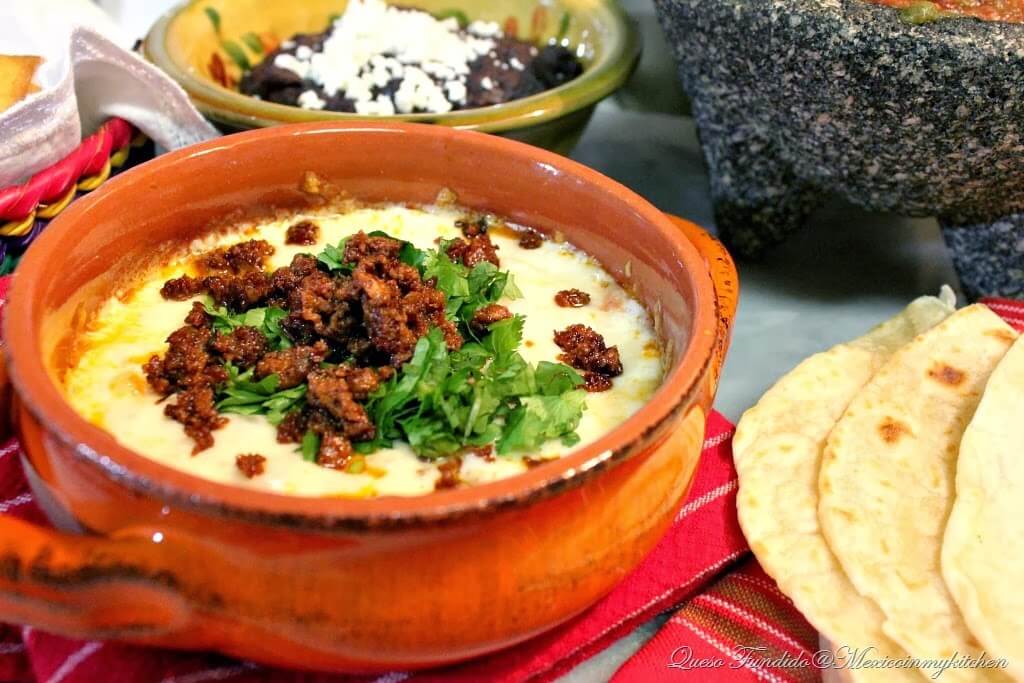 QUESO FLAMEADO | Queso Flameado Chorizo Dip at Cheesemakers